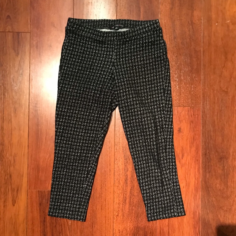 Tweed cropped leggings